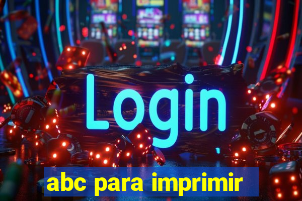 abc para imprimir